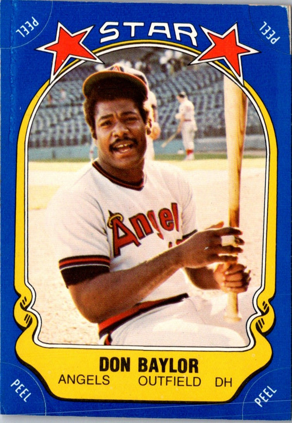 1981 Fleer Star Stickers Don Baylor #122