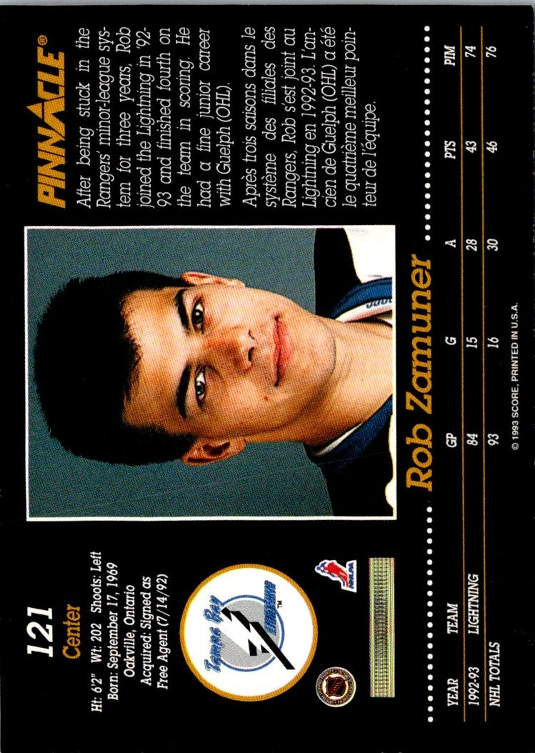 1993 Pinnacle Rob Zamuner