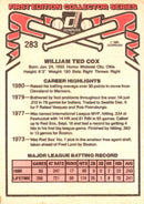 1981 Donruss Ted Cox