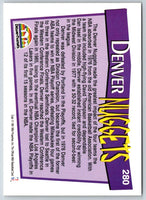 1991 Hoops Denver Nuggets #280