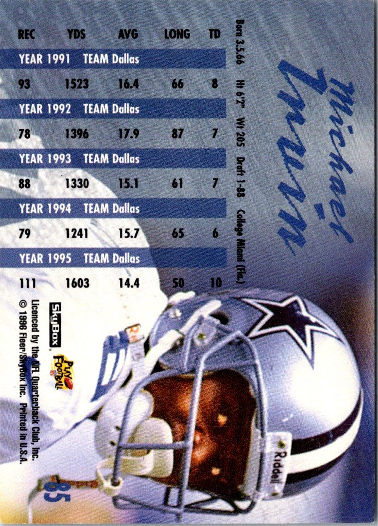 1996 SkyBox Impact Rookies Michael Irvin