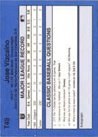 1990 Classic Update Jose Vizcaino #T49