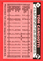 1986 Topps Traded Tom Candiotti #18T