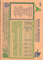 1983 O-Pee-Chee Doug Shedden #285 Rookie