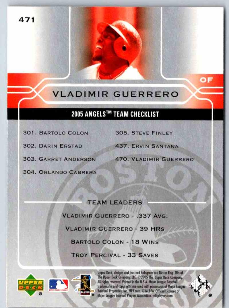 2005 Upper Deck Vladimir Guerrero