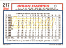 1992 Topps Brian Harper