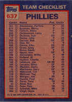1984 Topps Phillies Batting & Pitching Leaders/Gary Matthews/John Denny #637