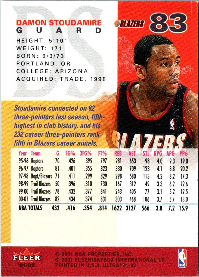 2001 Ultra Damon Stoudamire