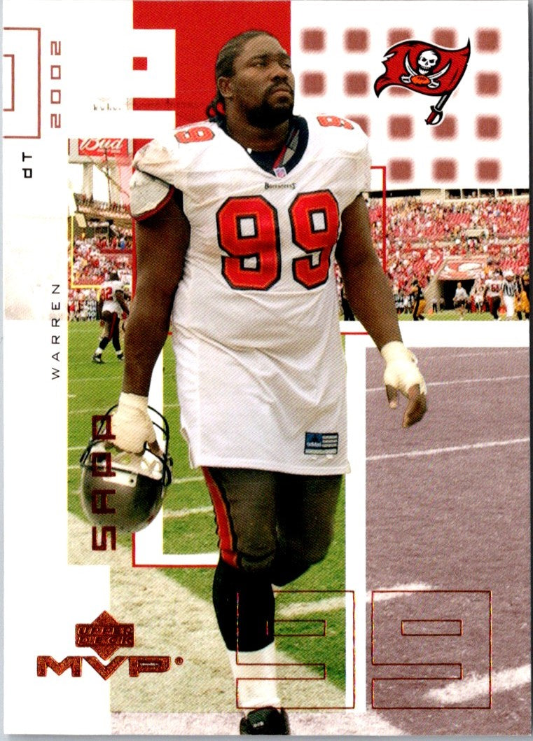 2002 Upper Deck MVP Warren Sapp