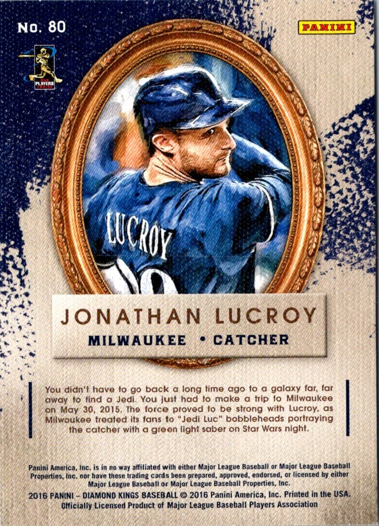 2016 Panini Diamond Kings Jonathan Lucroy