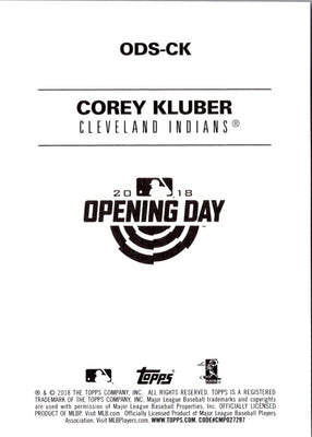 2017 Topps 1987 Baseball Corey Kluber #87-138