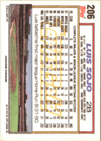 1992 Topps Luis Sojo #206