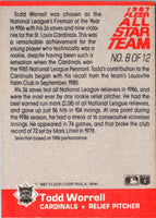 1987 Fleer All-Stars Todd Worrell #8