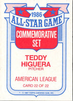 1987 Topps Teddy Higuera #250