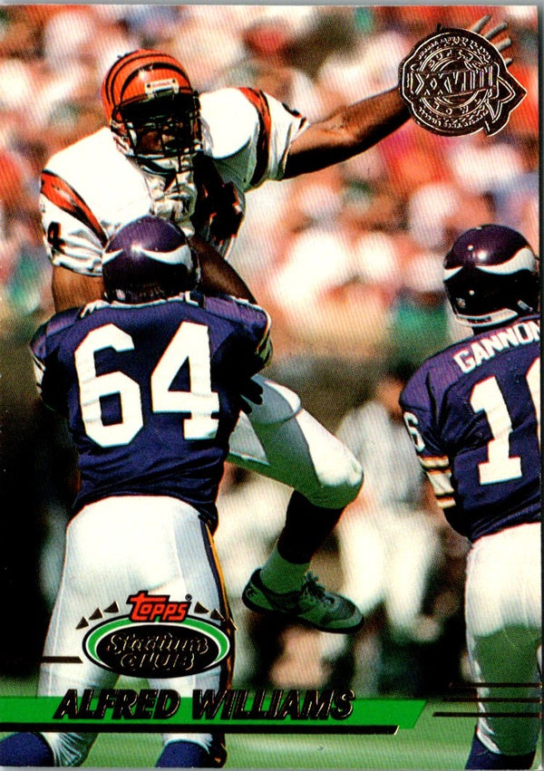 1993 Stadium Club Super Teams Bowl Alfred Williams #475
