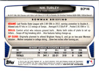 2013 Bowman Chrome Prospects Nik Turley #BCP146