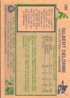 1983 O-Pee-Chee Gilbert Delorme #186 Rookie