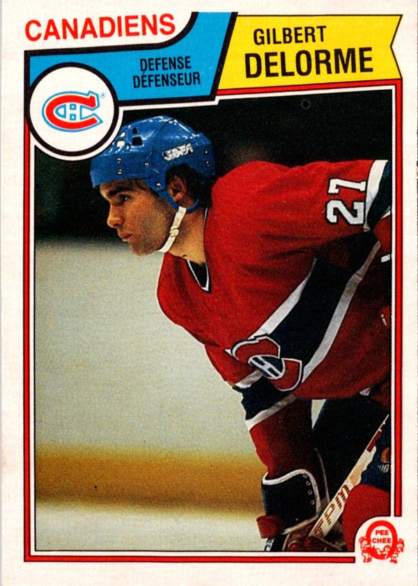 1983 O-Pee-Chee Gilbert Delorme #186 Rookie