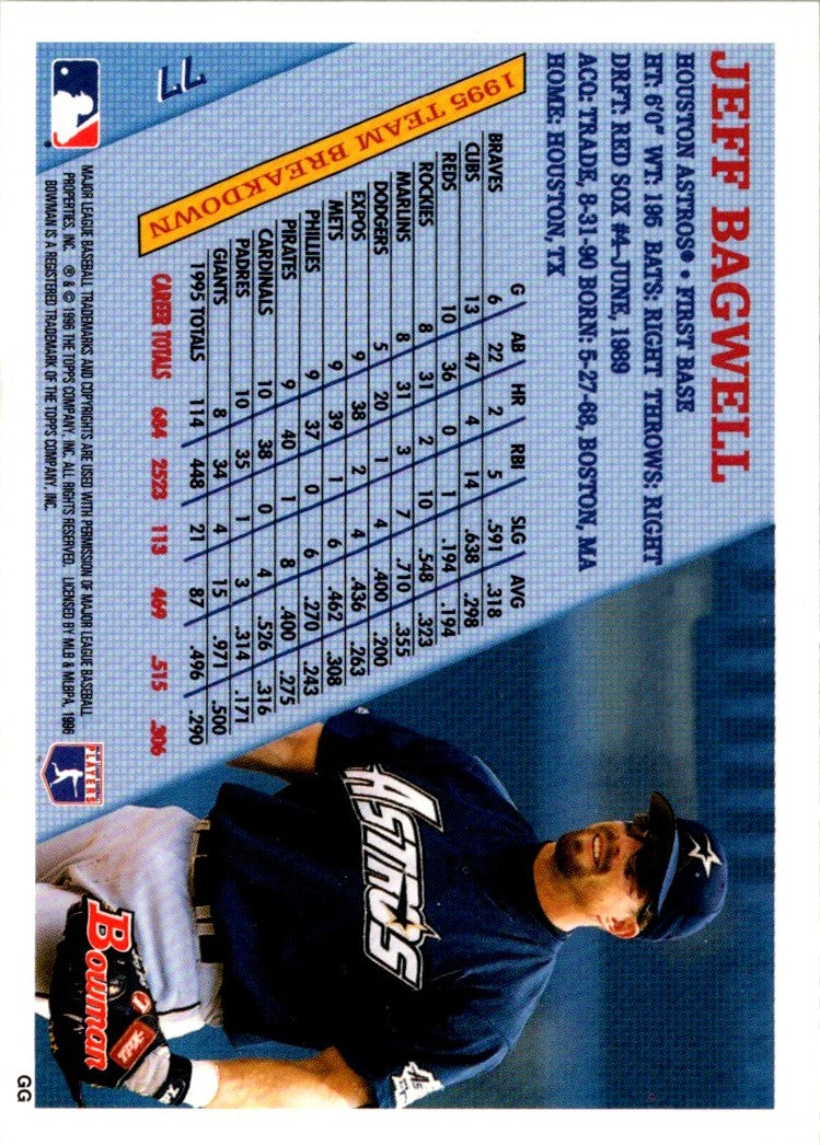 1996 Bowman's Best Jeff Bagwell