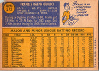 1970 Topps Frank Quilici #572 EX-MT+