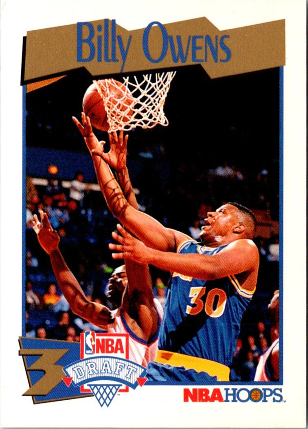 1991 Hoops Billy Owens #548 Rookie