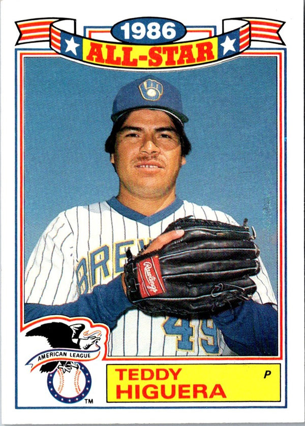 1987 Topps Teddy Higuera #250