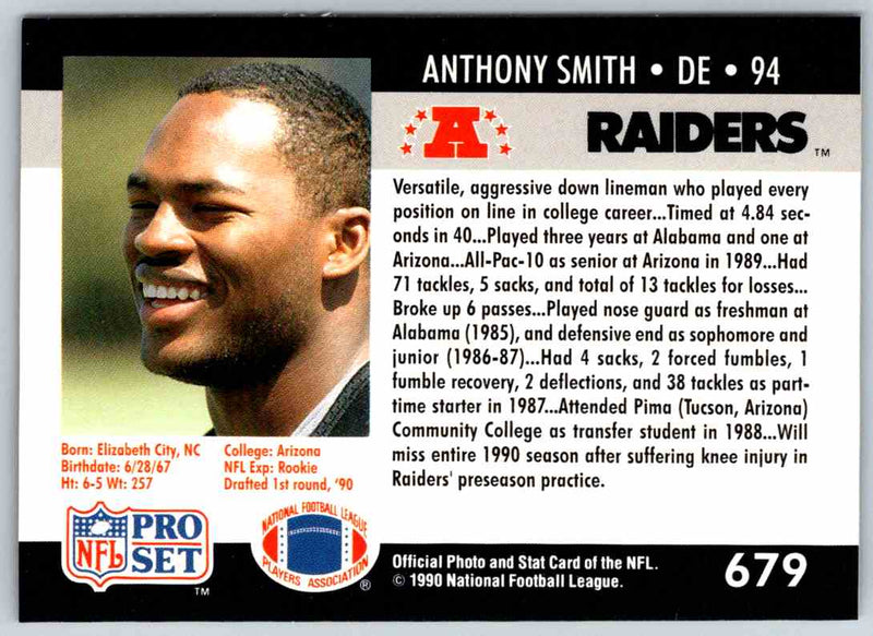 1992 Proset Anthony Smith