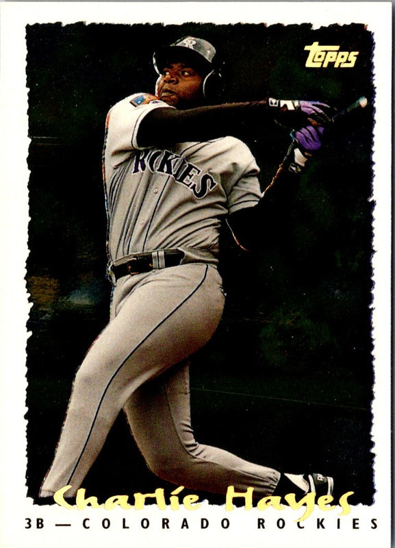 1995 Topps CyberStats (Spectralight) Charlie Hayes #57