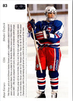 1991 Upper Deck Czech World Juniors Peter Ferraro #83