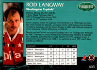 1992 Parkhurst French Rod Langway #433