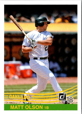2018 Donruss Matt Olson #255