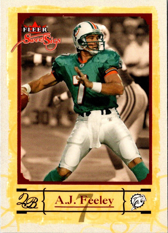 2004 Fleer Sweet Sigs A.J. Feeley #42