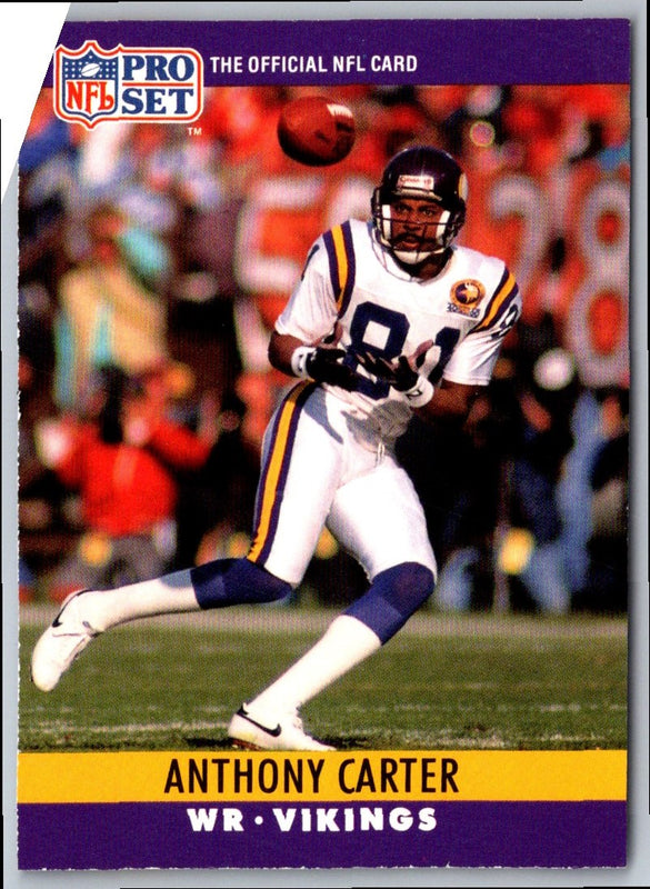 1990 Pro Set Anthony Carter #187