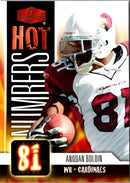 2006 Flair Showcase Hot Numbers Anquan Boldin