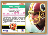 1991 Score Terry Hoage #33T