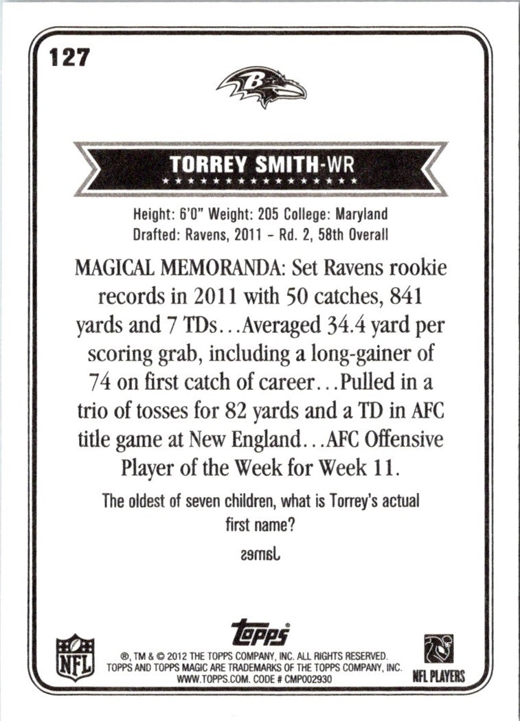 2012 Topps Magic Torrey Smith