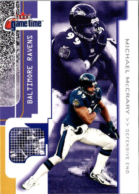 2001 Fleer Game Time Michael McCrary #22