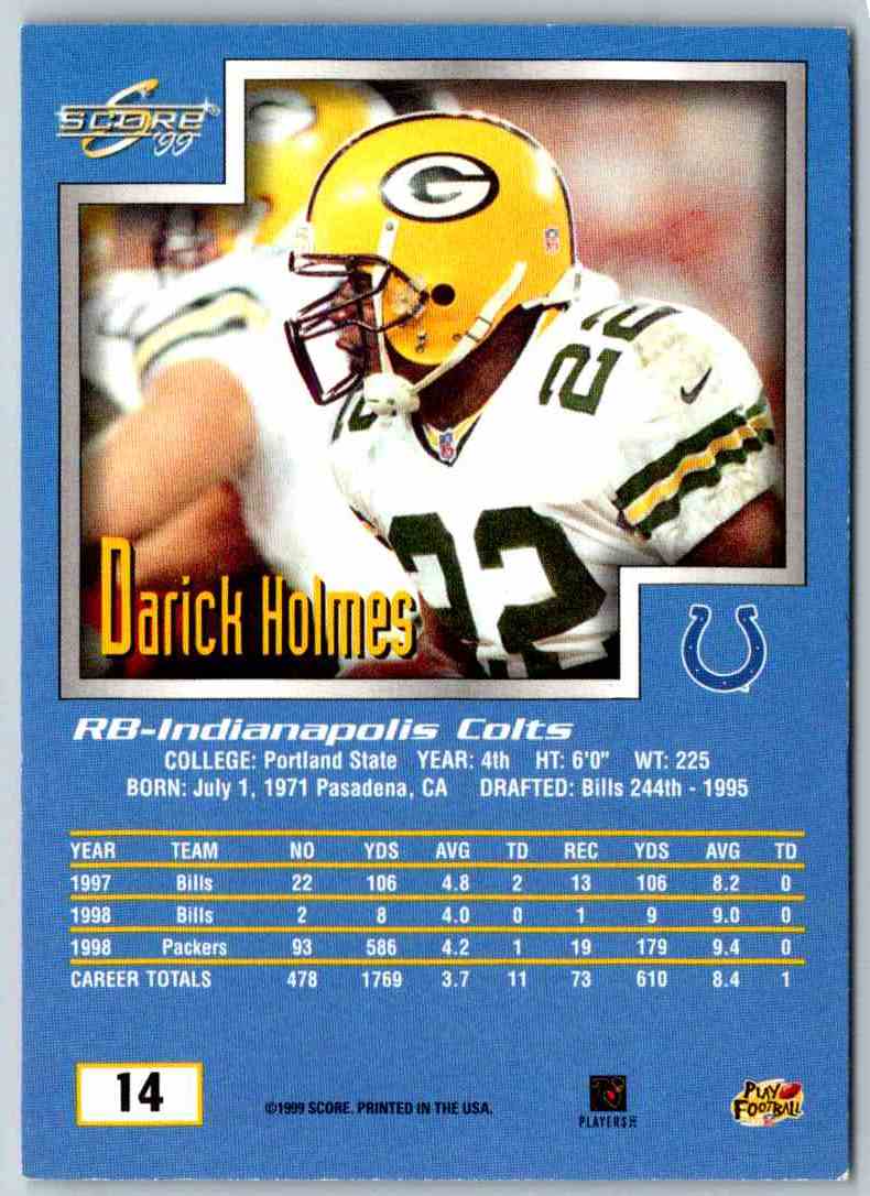 1999 Score Darick Holmes