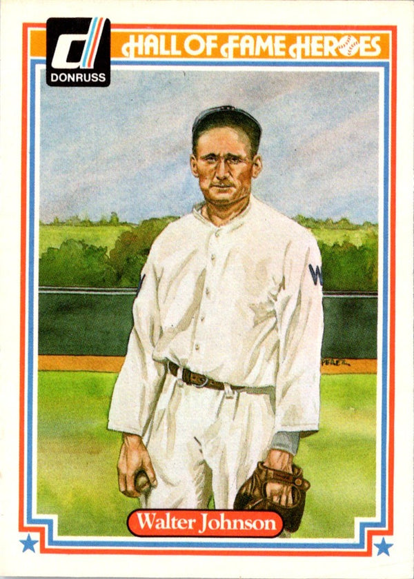 1983 Donruss Hall of Fame Heroes Walter Johnson #2