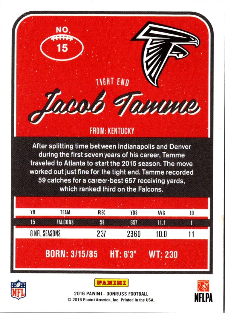 2016 Donruss Jacob Tamme