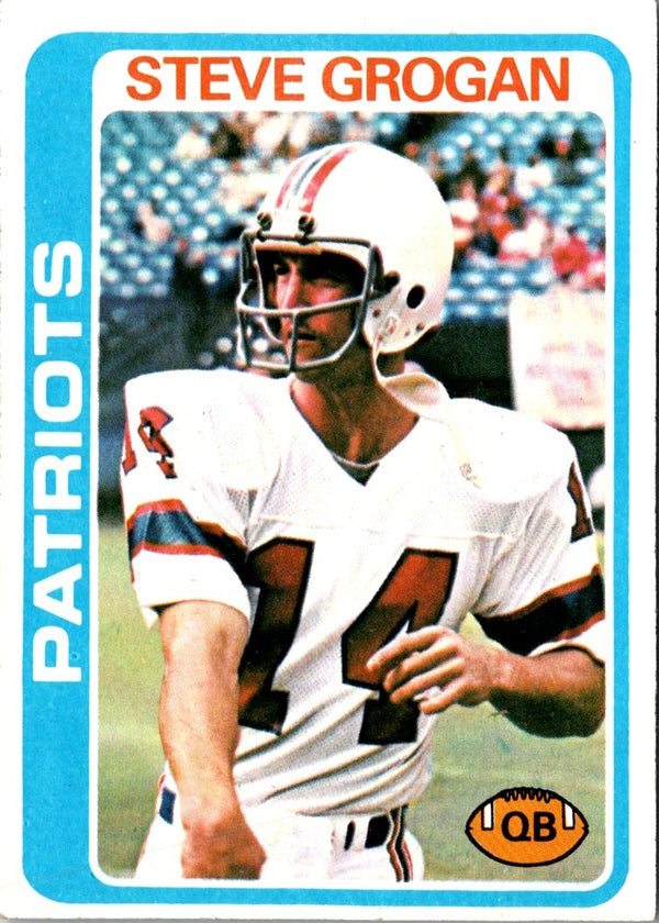 1978 Topps Steve Grogan #485