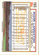 1992 Topps Mark Langston