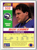 1990 Score Bucky Scribner