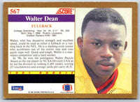 1991 Score Walter Dean #567