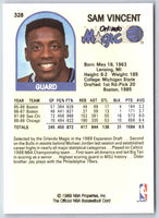 1989 NBA Hoops Sam Vincent #328