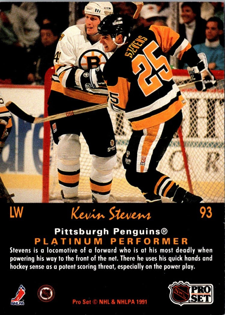 1991 Pro Set Platinum Kevin Stevens