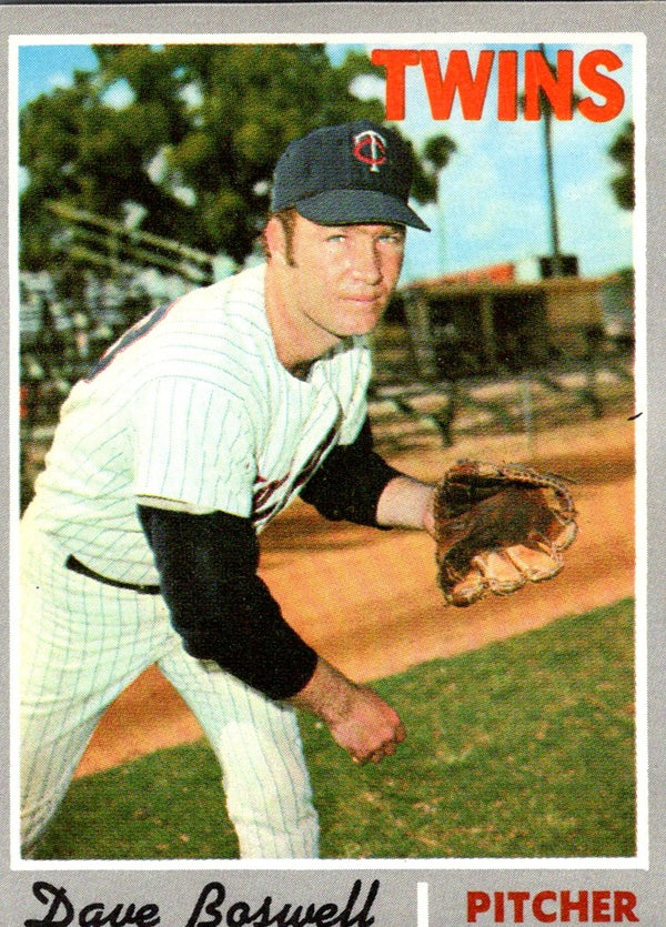 1970 Topps Dave Boswell #325 EX-MT+