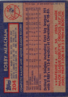 1984 Topps Bobby Meacham #204 Rookie