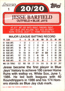 1989 Topps Ames 20/20 Club Jesse Barfield