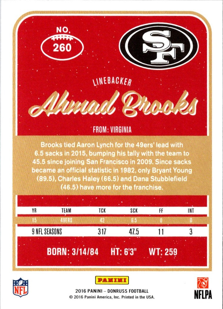 2016 Donruss Ahmad Brooks